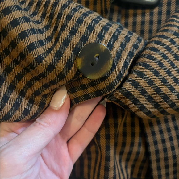 ZARA Belted Check Print Midi Skirt - Picture 4 of 4